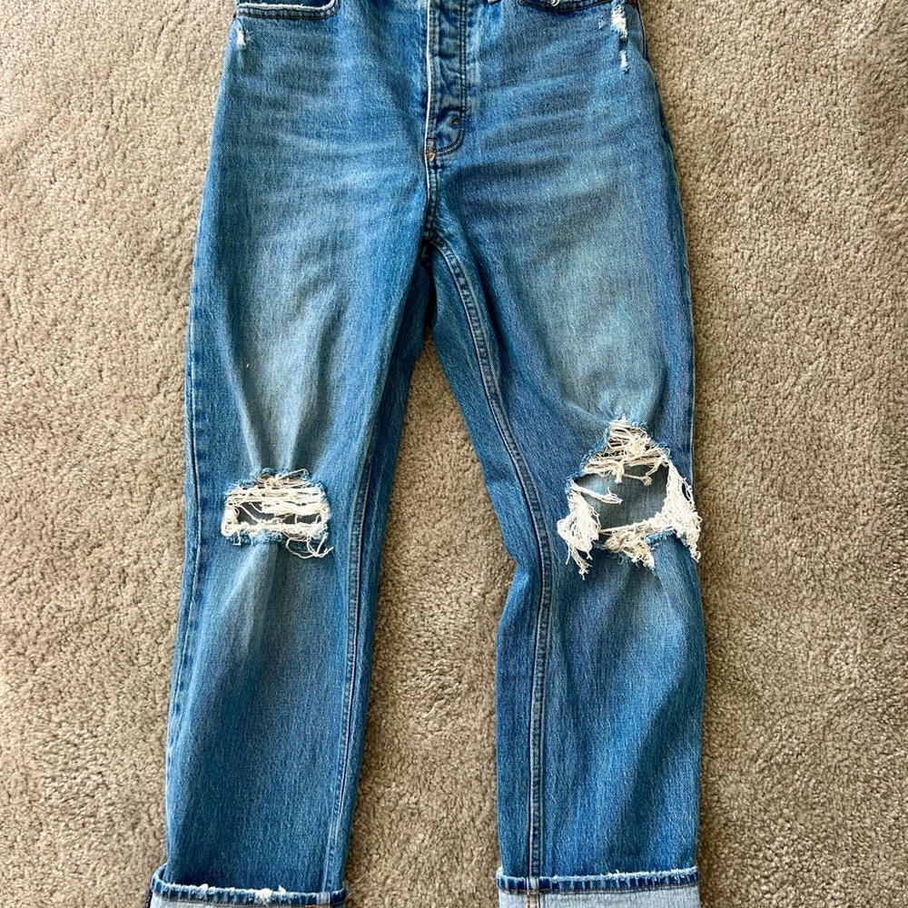 Abercrombie dad high rise jeans